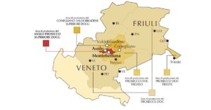 mappa delle doc e docg prosecco