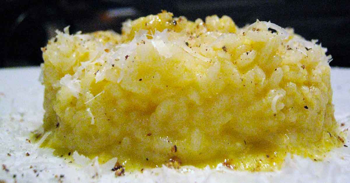 risotto alla carbonara al colfondo